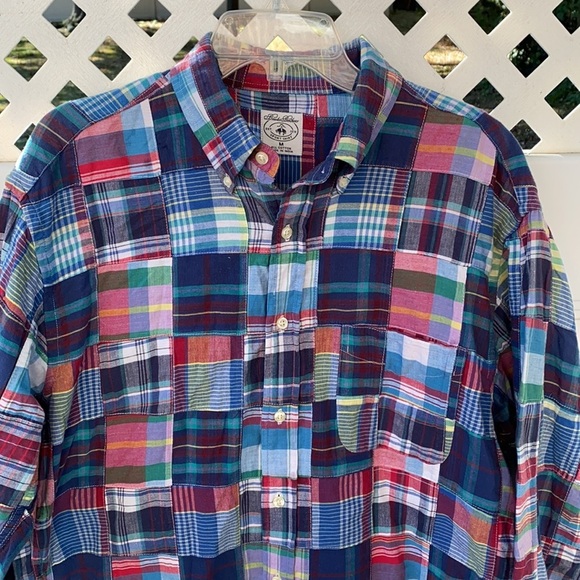 Brooks brothers multicolored button down size: M - Picture 2 of 7